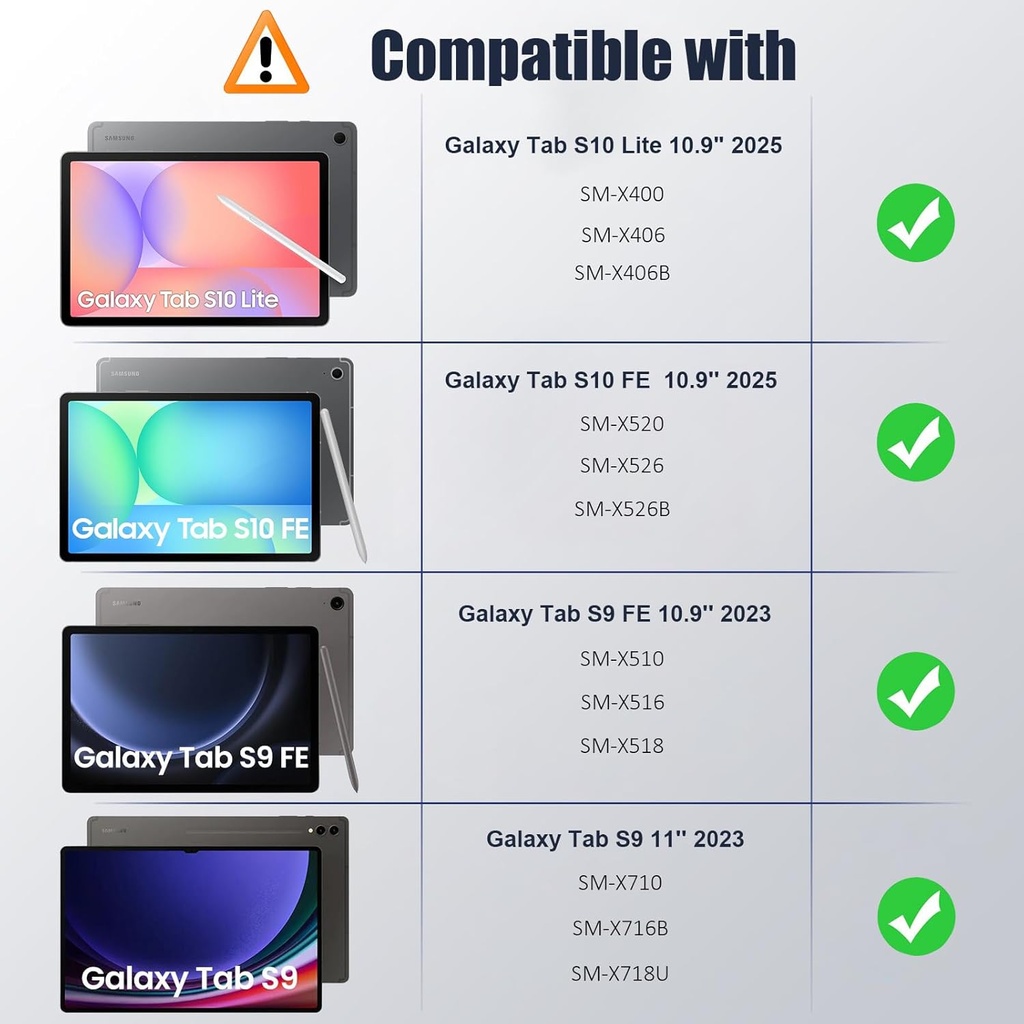 MoKo Case for Samsug Galaxy Tab S10 Lite/ S10 FE 2025/ S9 FE 10.9 inch/ S9