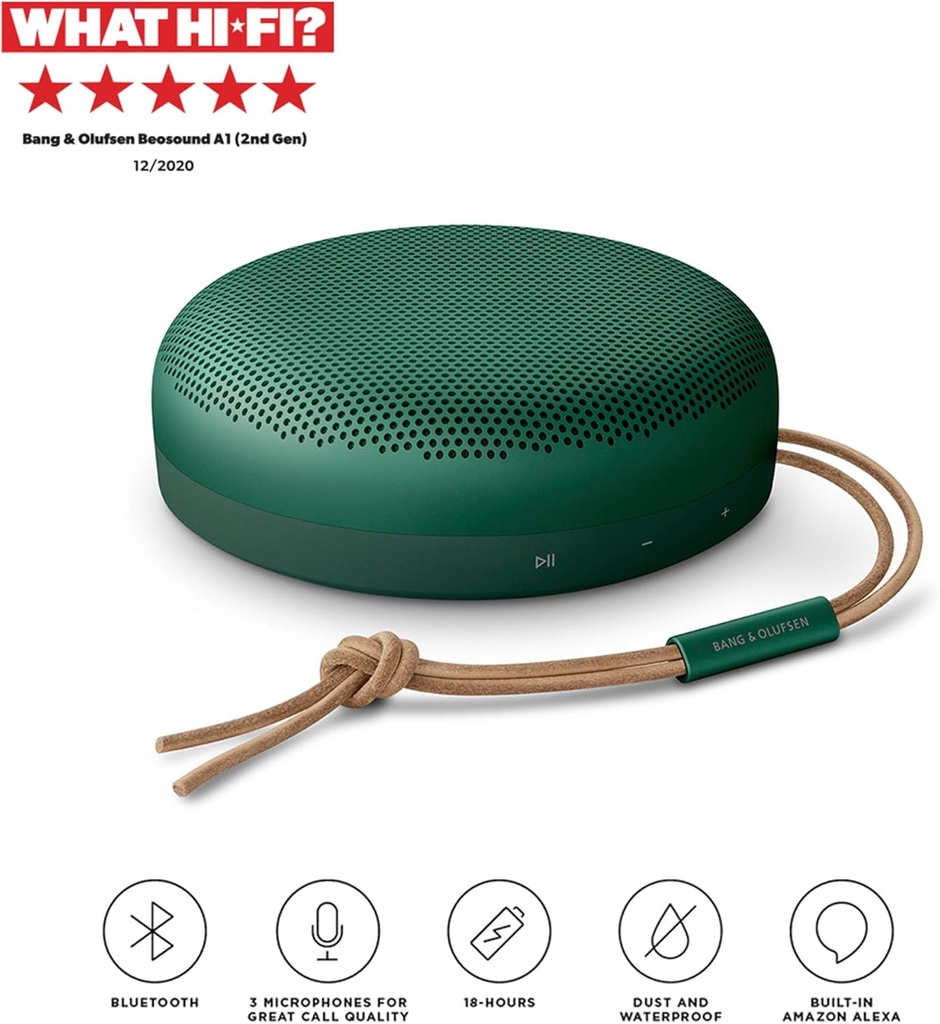 BANG & OLUFSEN BEOSOUND A1 2ND GENERATION PORTABLE SPEAKERS, Green