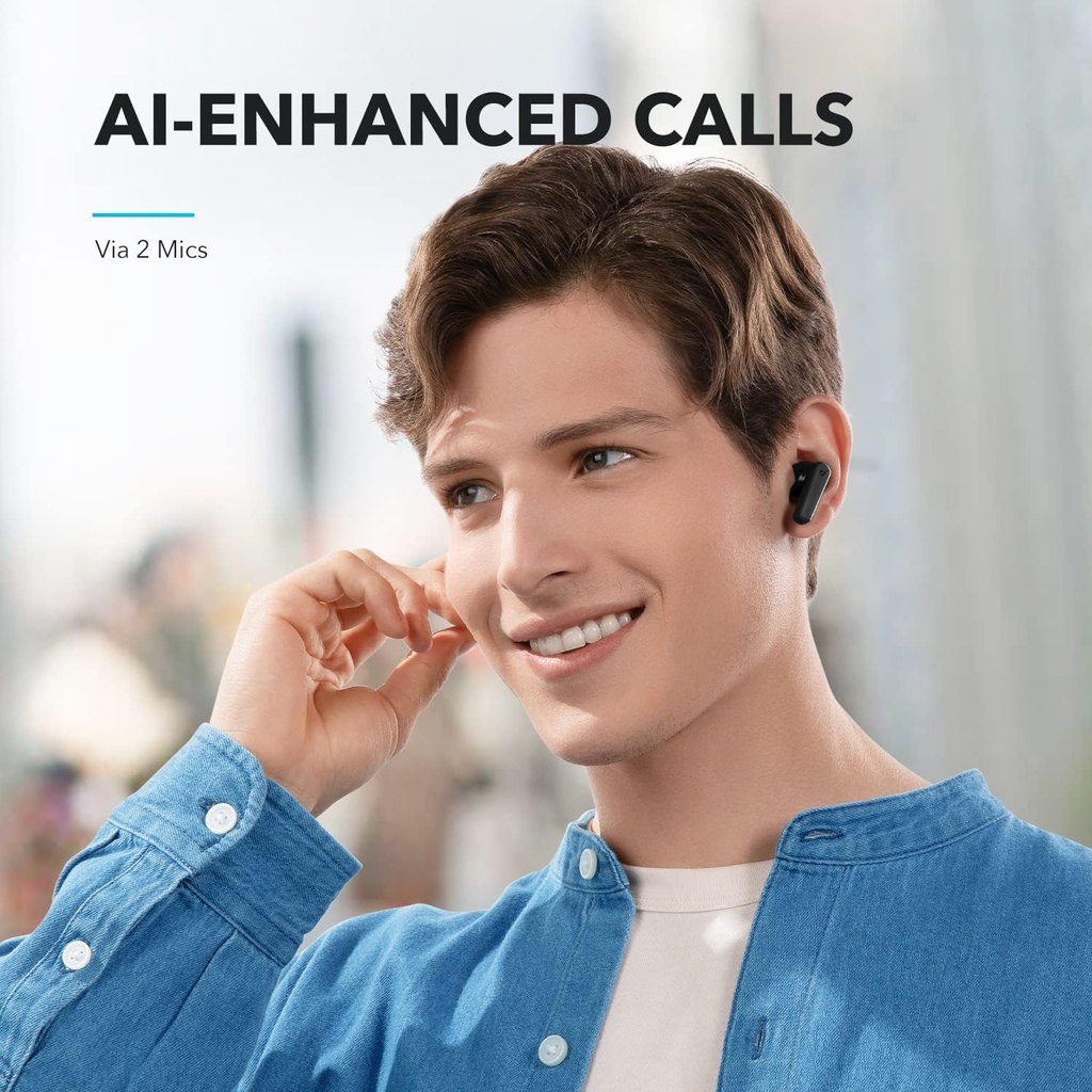 SOUNDCORE P20i TRUE WIRELESS EARBUDS BY ANKER POWERFUL SOUND BLUE