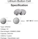 PGSONIC LITHIUM CR2032 3V BATTERIES