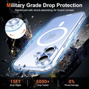 Temdan for iPhone 17 Case Clear with Screen Protector
