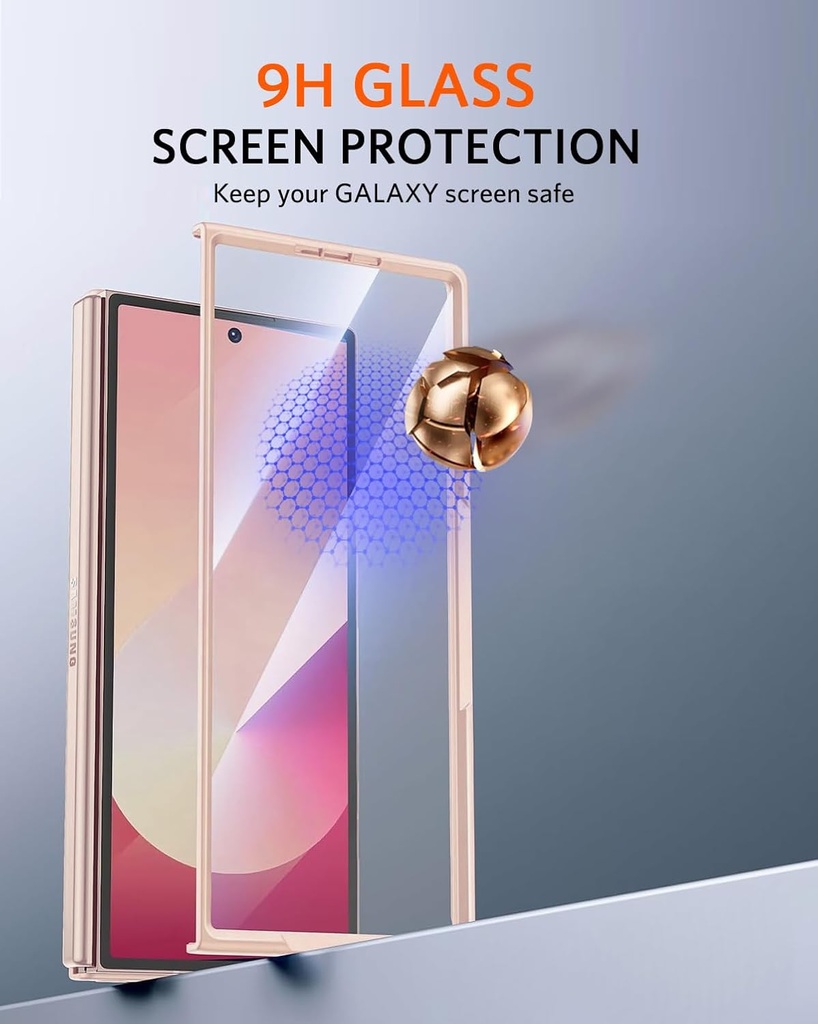 NINKI S Pen Holder Case for Samsung Galaxy Z Fold 6 with Screen Protector