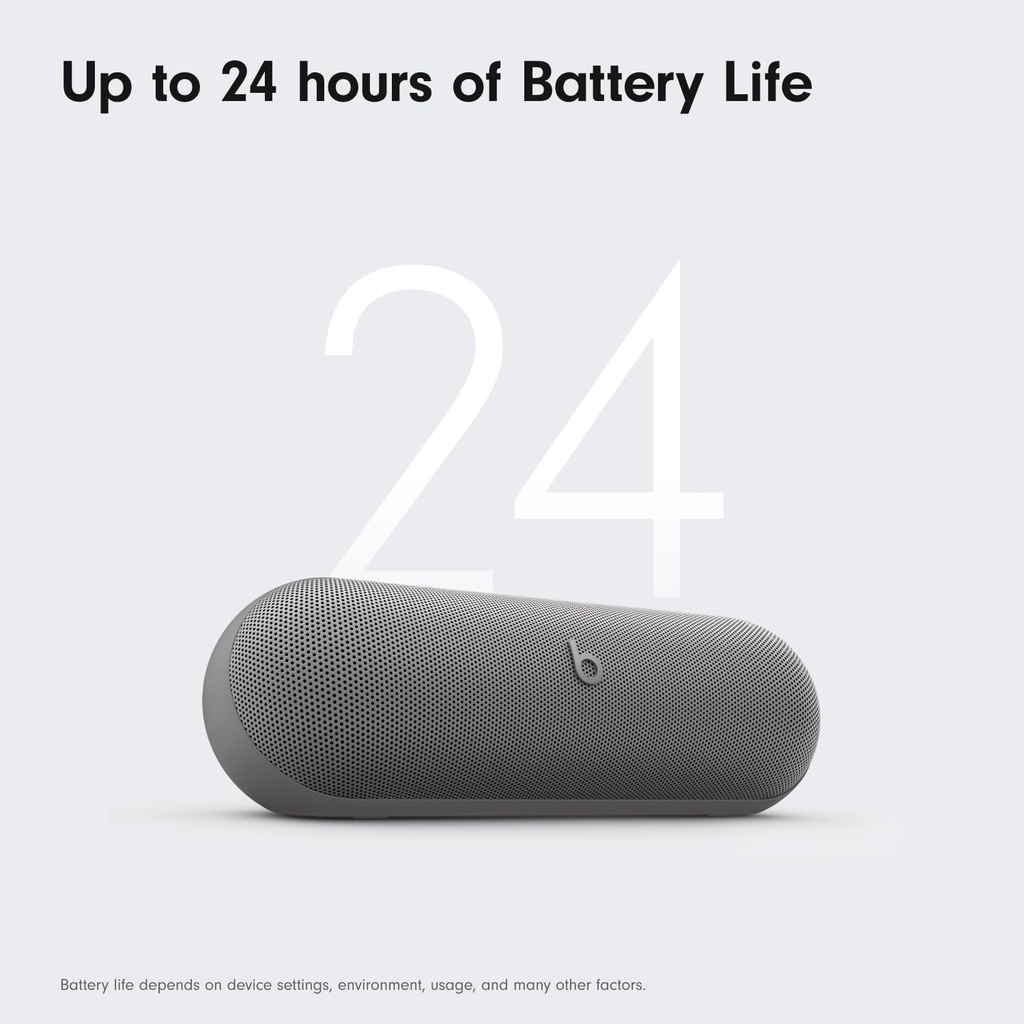 Beats Pill x Kim Kardashian Portable Bluetooth Speaker Water Resistant Dark Gray