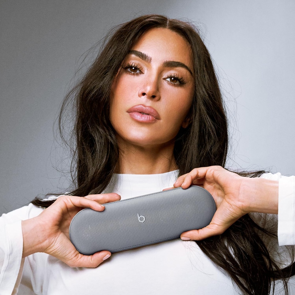 Beats Pill x Kim Kardashian Portable Bluetooth Speaker Water Resistant Dark Gray