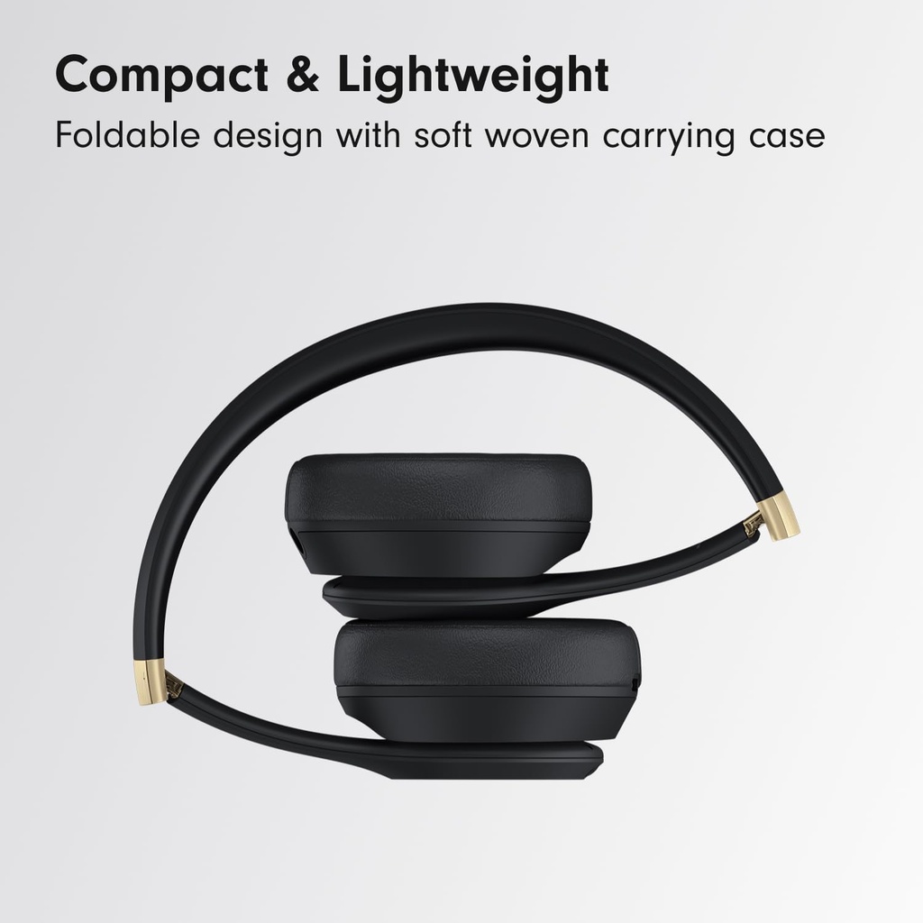 Beats Solo 4 Wireless Bluetooth On-Ear Headphones  Black & Gold 