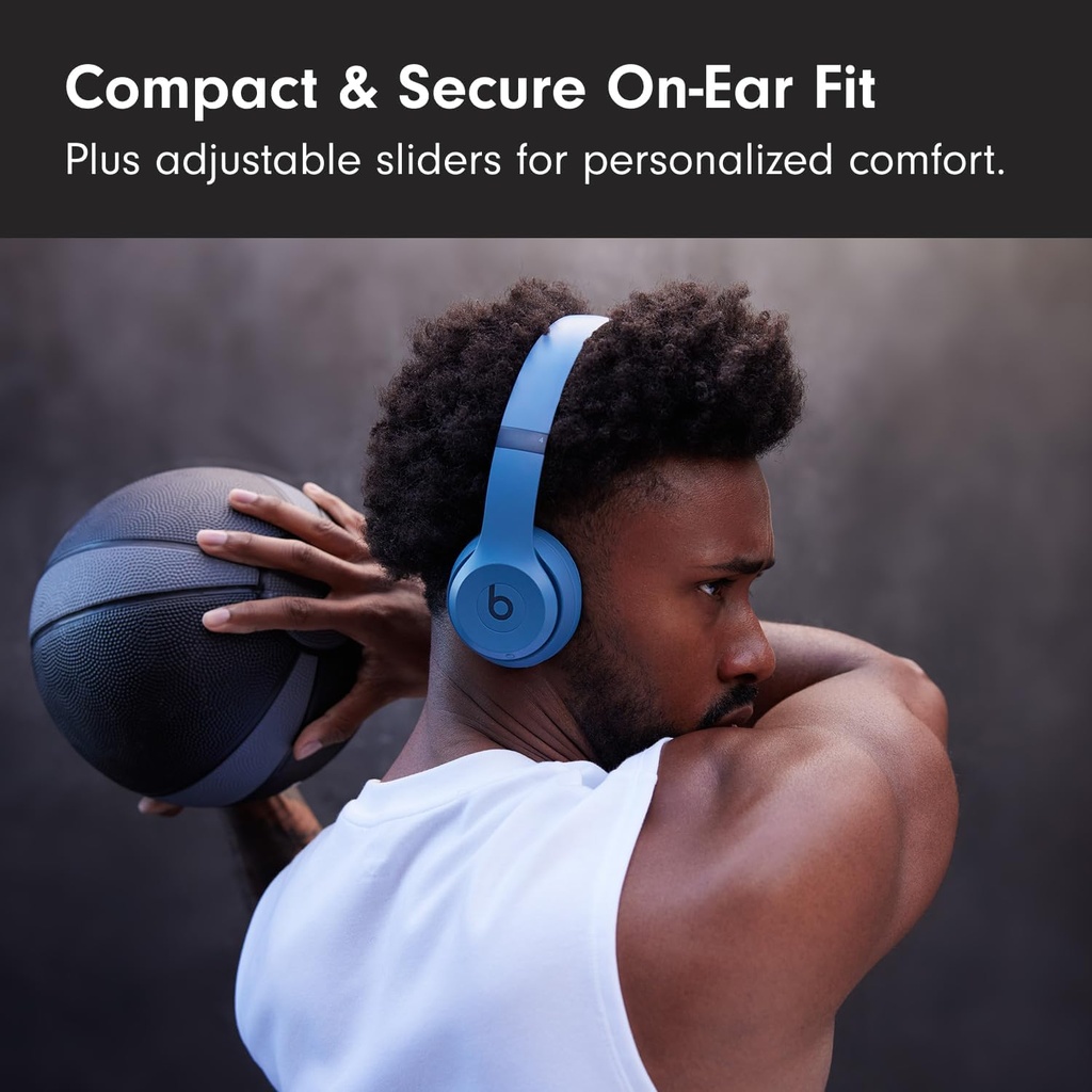 Beats Solo 4 Wireless Bluetooth On-Ear Headphones , Slate Blue