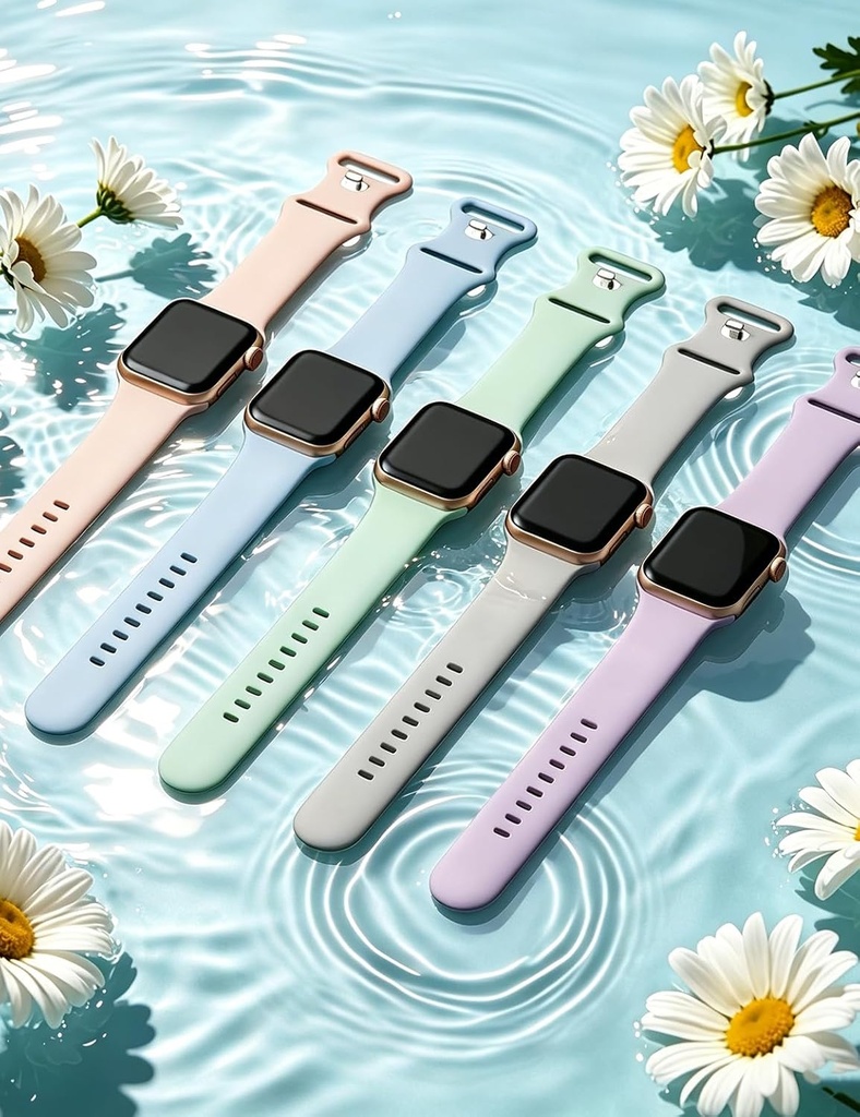 Apple watch Soft Silicone Sport Bands for Ultra/SE/1-10, 42/44/45/49 
