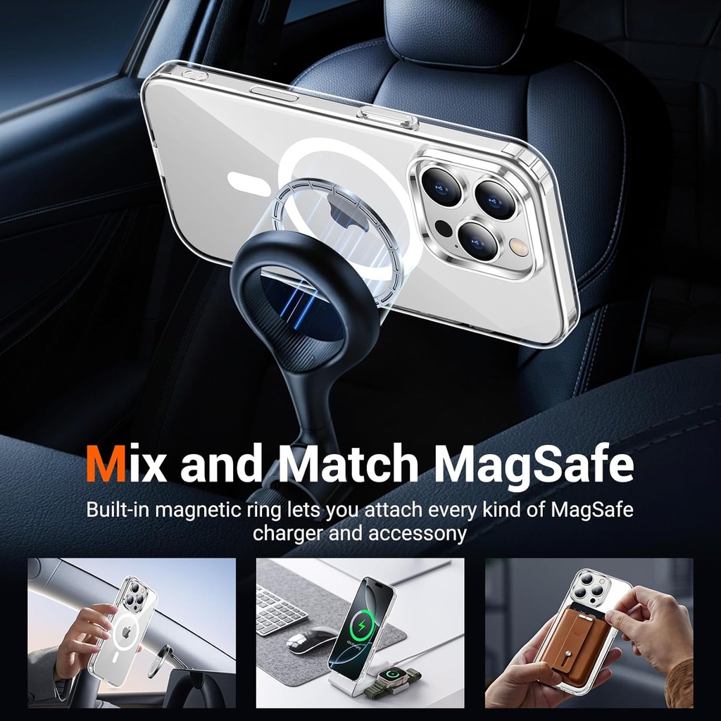 Temdan for iPhone 16 Pro Case Clear