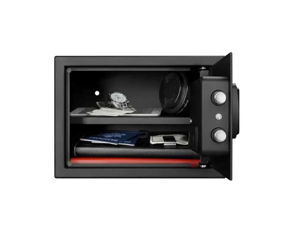 FORTRESS SMALL PERSONAL SAFE WITH ELECTRIC LOCK GREY 