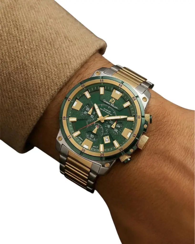Giorgio Milano Round stainless steel case black dial chrono with date 206ST3 DANILO