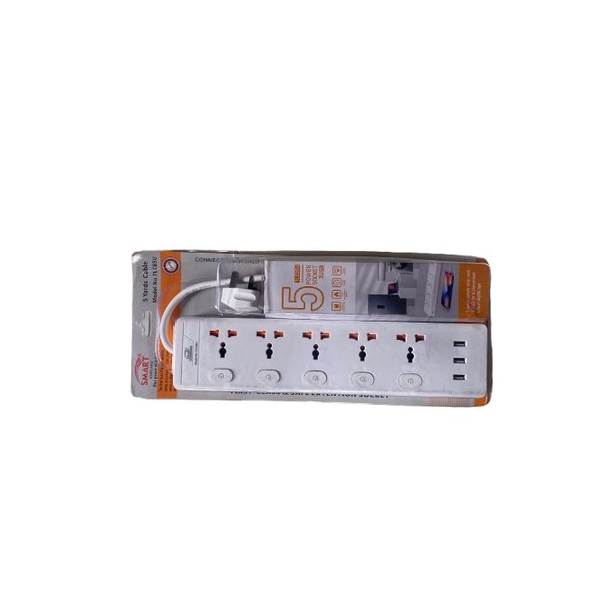 DERIK 5 POWER SOCKET 3USB EXTENSION 