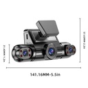 AXH DVR DUAL Dash CAM with 4 Cameras  