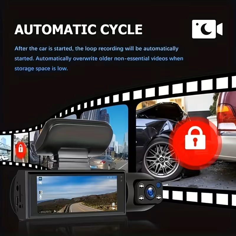CAR DVR DUAL Dash CAMERA VIDEO 