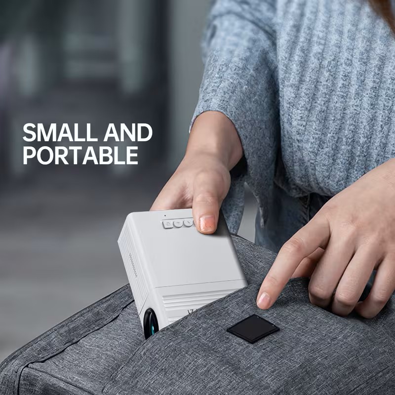 Portable Mini Led Projector with Full HD 1080P 