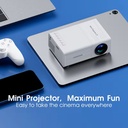Portable Mini Led Projector with Full HD 1080P 