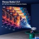 Portable Mini Led Projector with Full HD 1080P 
