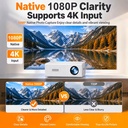 Home Theater Projector Native 1080P QHD
