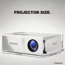 Indoor Mini Projector with black remote 