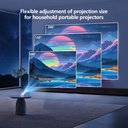 Smart Portable Projector, Wireless/support1080P/Native 720P