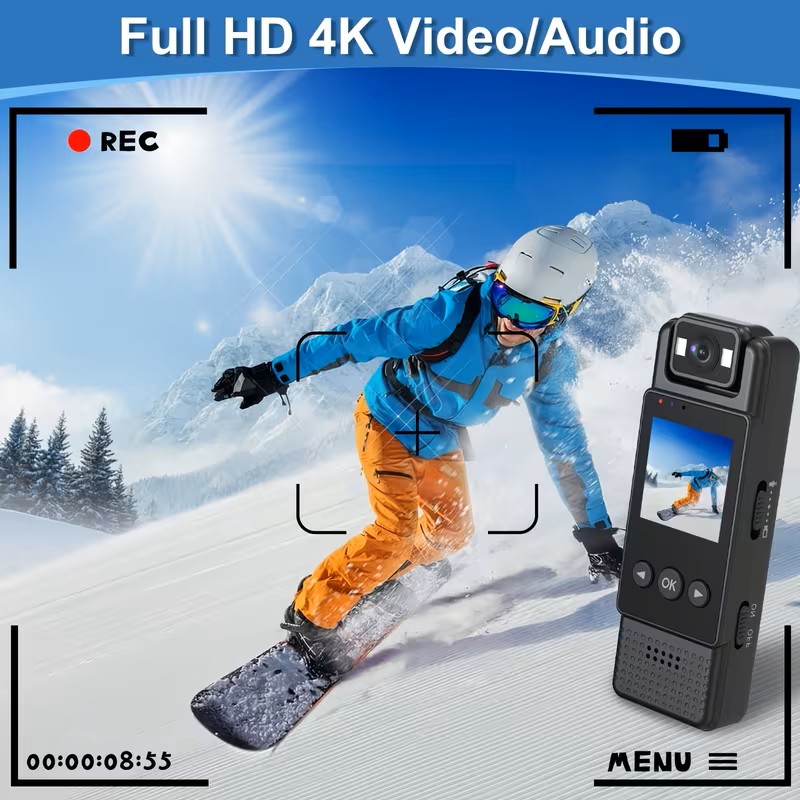 Mini Body Ultra HD Wearable Vlog Camera