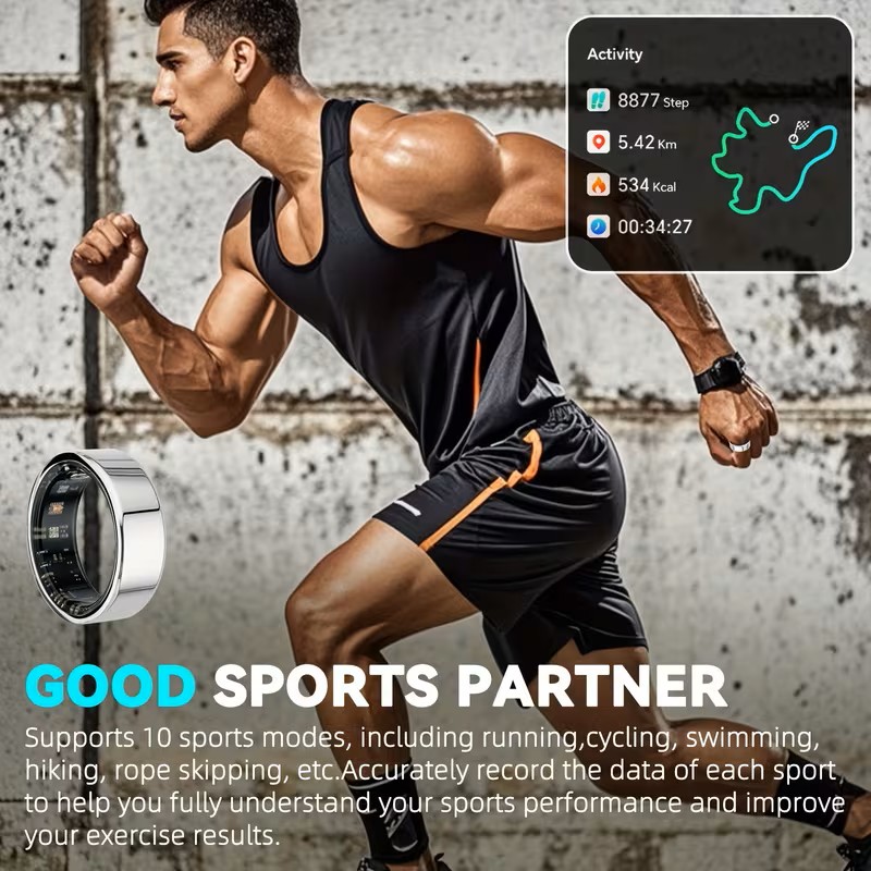 Andriod Smart Ring with Charging Compartment