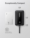 Anker Portable Charger, 10,000mAh 30W Power Bank, USB-C in and Out Fast Charging Battery Pack black