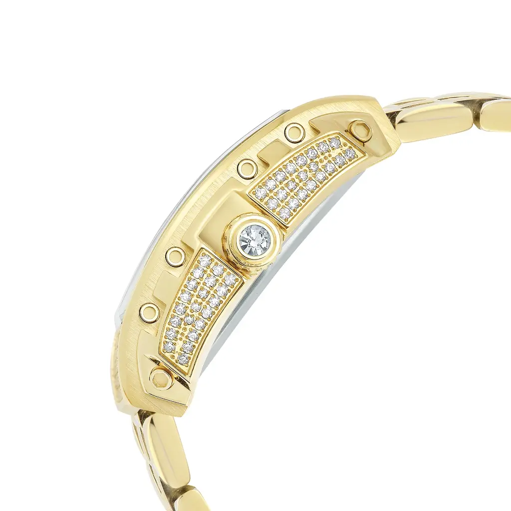 Giorgio Milano IP Gold case with Stone Bezel REGINA 242SG5M
