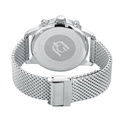 Giorgio Milano round STainless Steel case with Red dial Silver Mesh band 224ST14