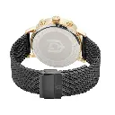 Giorgio Milano round Gold case with Black dial Black Mesh band 216SGBK3 NOE 