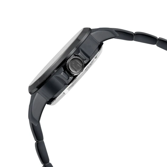 Giorgio Milano Men round IPG Round case with Black Automatic dial with IP Black Bracelet 228SBK3 EZIO 