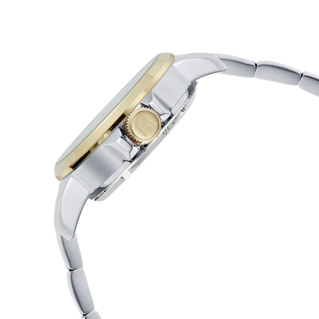 Giorgio Milano Men round IPG Round case with Champagne Automatic dial with 2 Tone IP Gold Bracelet 228STG5 EZIO 