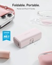 Anker Nano Portable Powerbank for iPhone, with Built-in MFi Certified Lightning Connector, Power Bank 5,000mAh 12W, Compatible with iPhone 14/13/12 Series (Black)