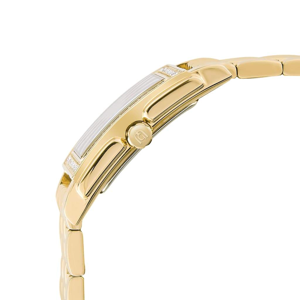 Giorgio Milano Women Square Watch with Brown dial and Gold Stainless Steel Bracelet 221SG06 CARINA