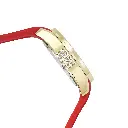 Giorgio Milano Women Round IPG Watch with Stone bezel Silver dial and RED Silicone Strap 241SG21322 EVE 