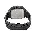 Giorgio Milano Men Chrono IP Black stainless steel case, cnc set CZ stones bezel, pave stone dial with Stainless Steel Bracelet MAESTRO BLING 245SBK03M