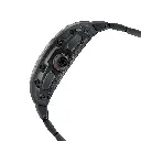 Giorgio Milano Men Chrono IP Black stainless steel case, cnc set CZ stones bezel, pave stone dial with Stainless Steel Bracelet MAESTRO BLING 245SBK03M