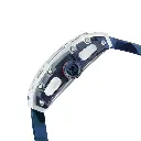 Giorgio Milano Men Stainless Steel and IP Blue Watch Chrono with date BLUE Camouflage rubber strap 233STBL424 MAESTRO