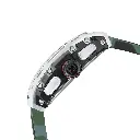 Giorgio Milano Men Stainless Steel and IP Green Watch Chrono with date Green Camouflage rubber strap 233SGR325 MAESTRO 
