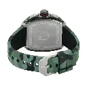 Giorgio Milano Men Stainless Steel and IP Green Watch Chrono with date Green Camouflage rubber strap 233SGR325 MAESTRO 