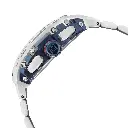 Giorgio Milano Men IP Blue Stainless Steel Watch Chrono with date, Blue Dial, Steel Metal Bracelet 233STBL04M MAESTRO METAL 
