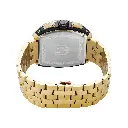 Giorgio Milano Men IP Gold and Black Stainless Steel Watch Chrono with date, Black Dial, IP Gold Metal Bracelet 233SGBK03M MAESTRO METAL