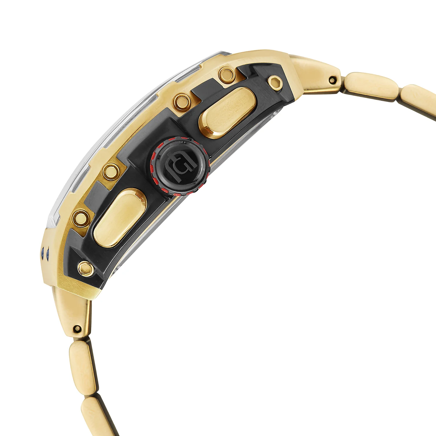 Giorgio Milano Men IP Gold and Black Stainless Steel Watch Chrono with date, Black Dial, IP Gold Metal Bracelet 233SGBK03M MAESTRO METAL (copy)