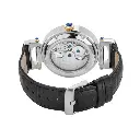 Giorgio Milano Men Stainless steel 2Tone Round case with IP Gold bezel Skeleton Automatic Movt black leather 226STG22  GILDO 