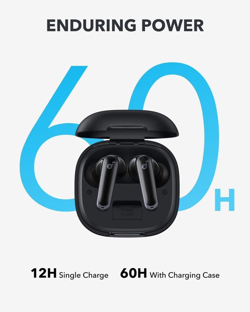 Soundcore P40i by Anker Noise Cancelling Earbuds with Adaptive ANC Black