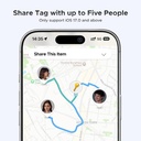 UGREEN FineTrack Air Tracker Tags (iOS Only) 4 Pack, 2-Year Replaceable Battery Bluetooth Tracker Compatible with Apple Find My