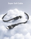 Anker Nano USB C to USB C Cable, 240W Fast Charging Cable (6 ft, Black)