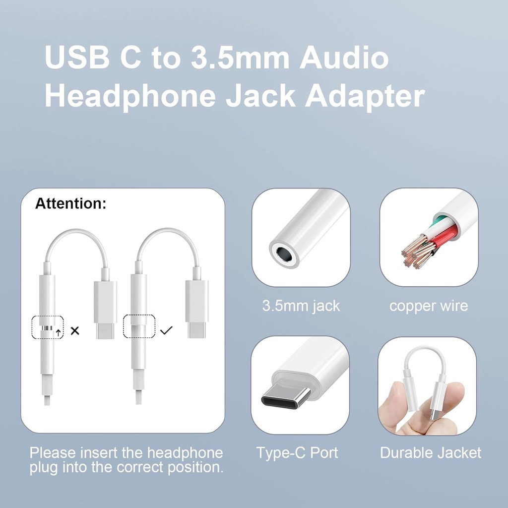 DUYASURS USBC-3.5MM HEADPHONE JACK ADAPTOR