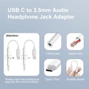 DUYASURS USBC-3.5MM HEADPHONE JACK ADAPTOR
