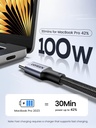 UGREEN USB C to USB C Cable, 100W 2-Pack USB C Charger Cable for iPhone
