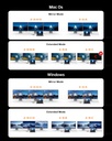 NOVOO USB C Docking Station Dual Monitor, 15 in 1 Laptop Docking Station 3 Monitors